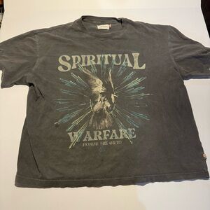 Spiritual Warfare Graphic T-Shirt - Gray